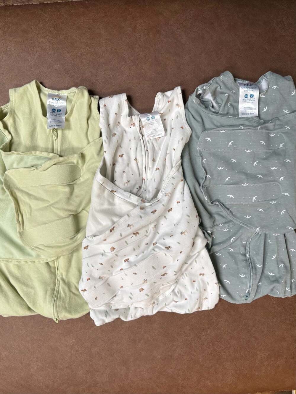Halo SleepSack Swaddle Size NB  0-3M Neutral Lot Of 3